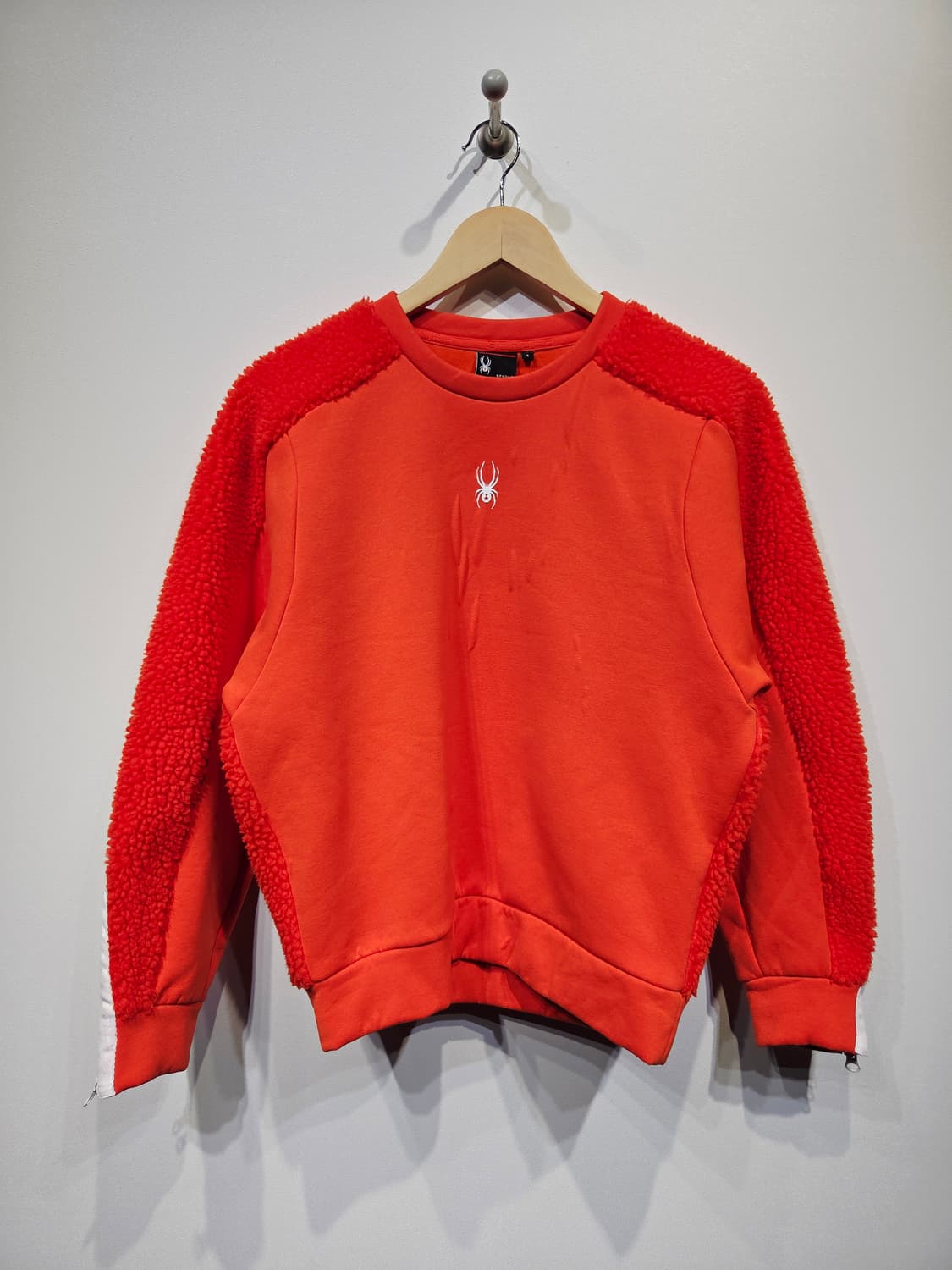 스파이더 뽀글이 기모 맨투맨 오렌지_S 상품이미지2