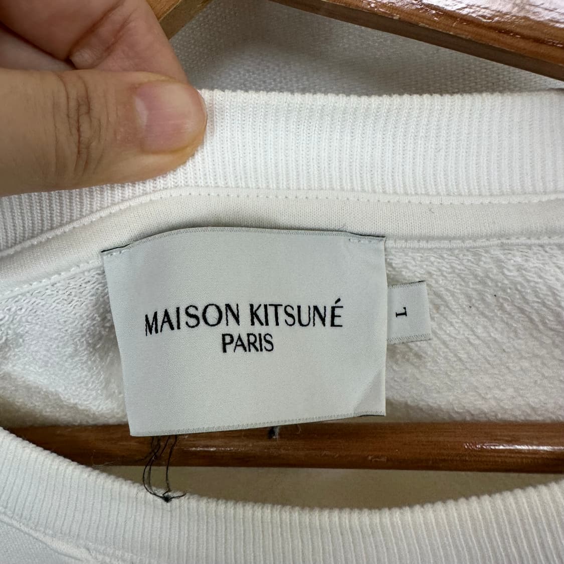   메종키츠네 남자 면100% 맨투맨 티셔츠 L  상품이미지9
