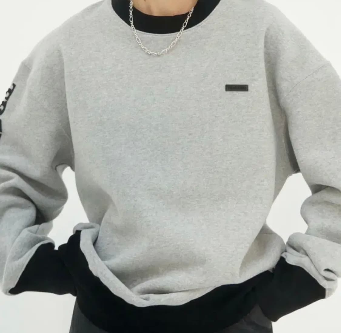 트리밍버드 oblique sweat shirt (gray) 상품이미지1