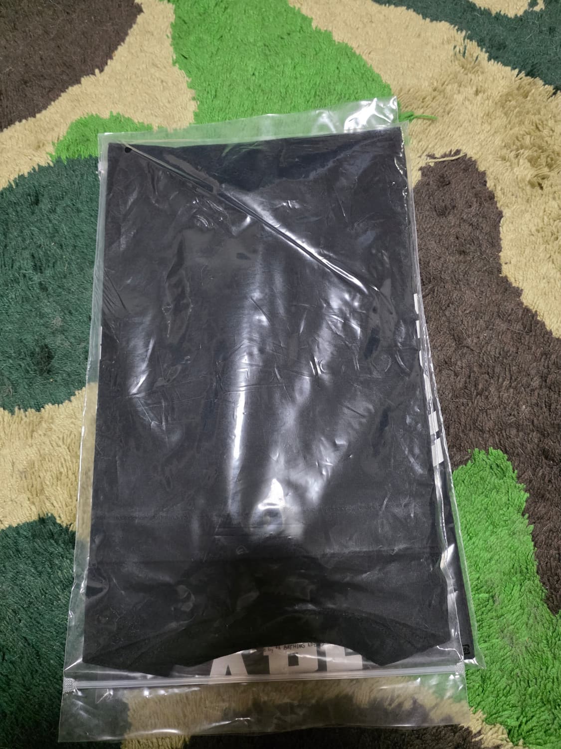 [160] 베이프 트리플 컬리지 반팔티 블랙 키즈 상품이미지3