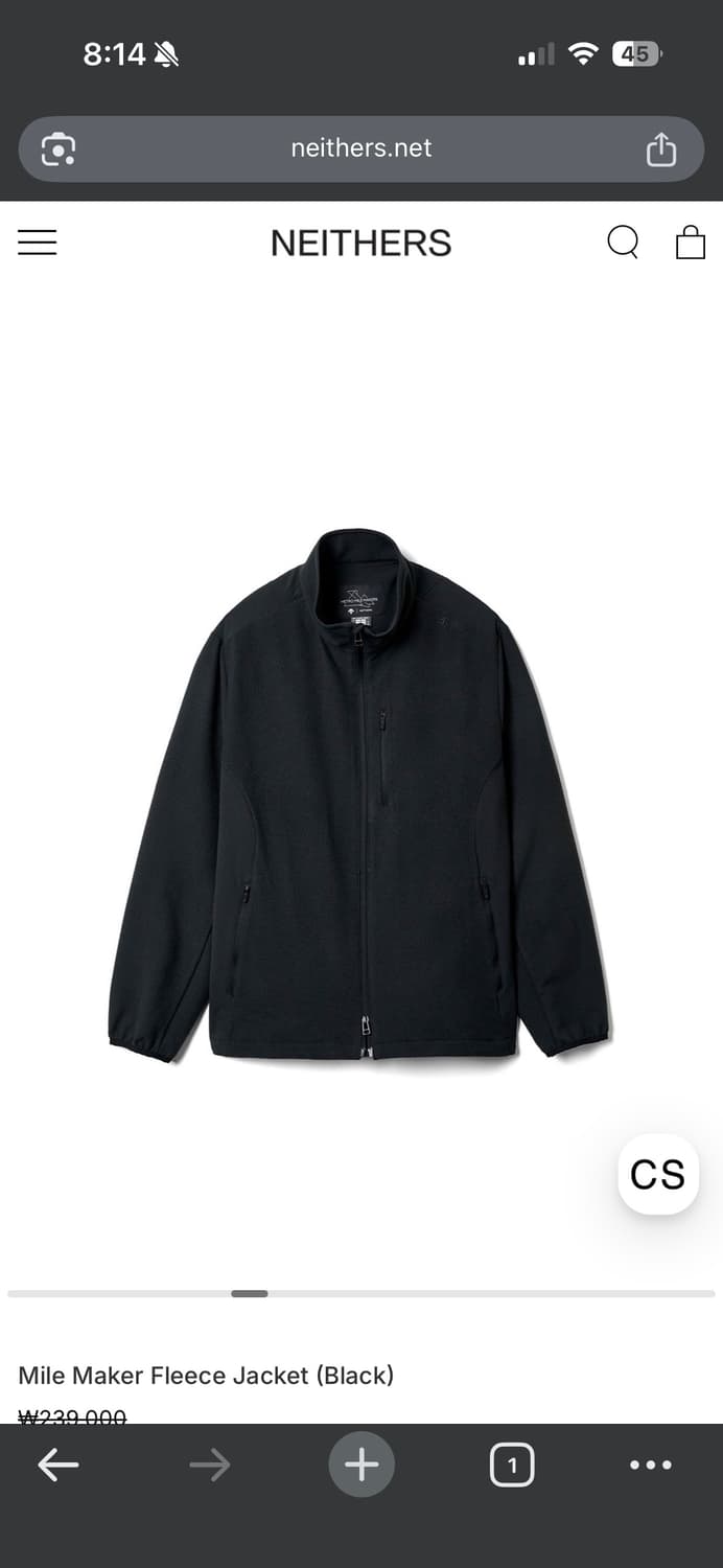 네이더스 데상트 마일메이커 플리스 자켓 블랙 L 상품이미지1