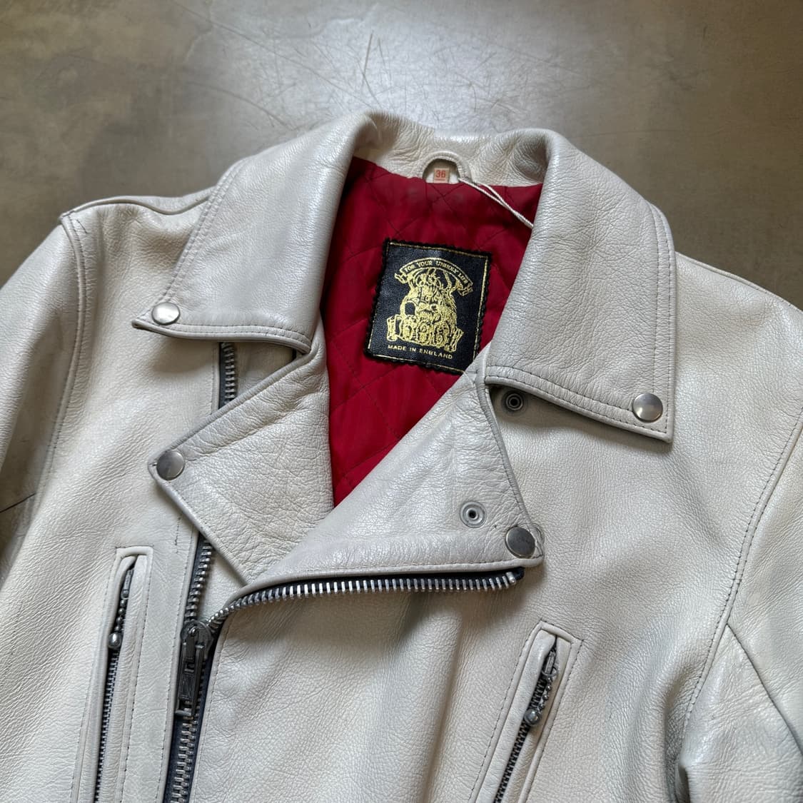 666 레더 영국생산 더블 라이더 레더 자켓  상품이미지2