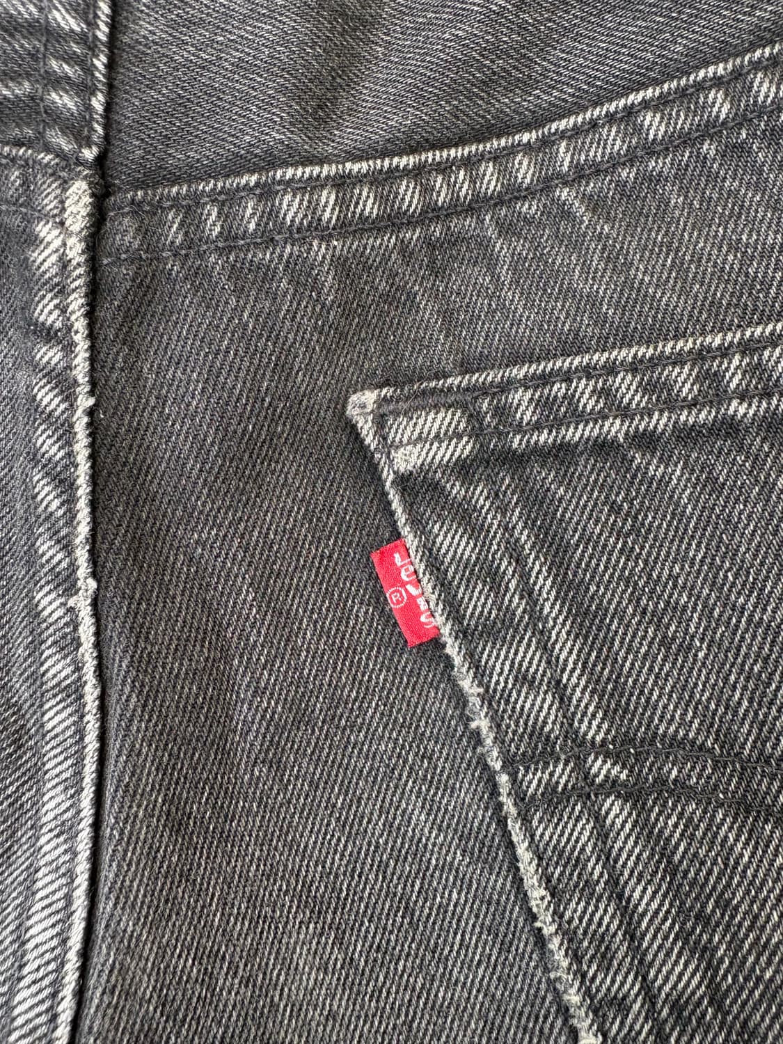 90s Levi's 501 빈티지 리바이스 쇼츠 흑청 반바지 상품이미지8