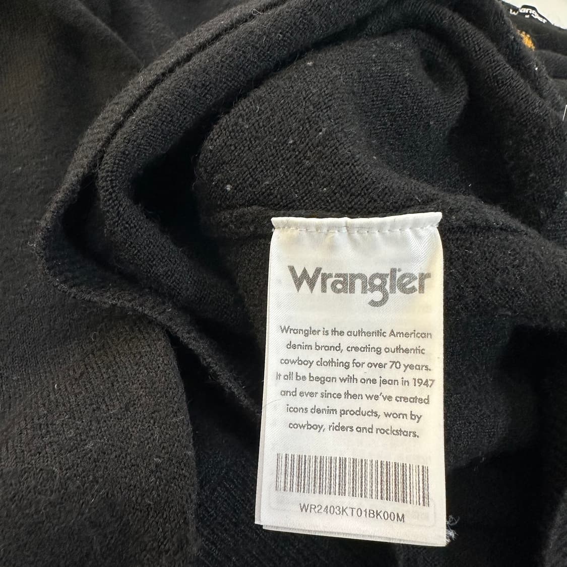 M 렝글러 블랙 울 브이넥니트 상품이미지4