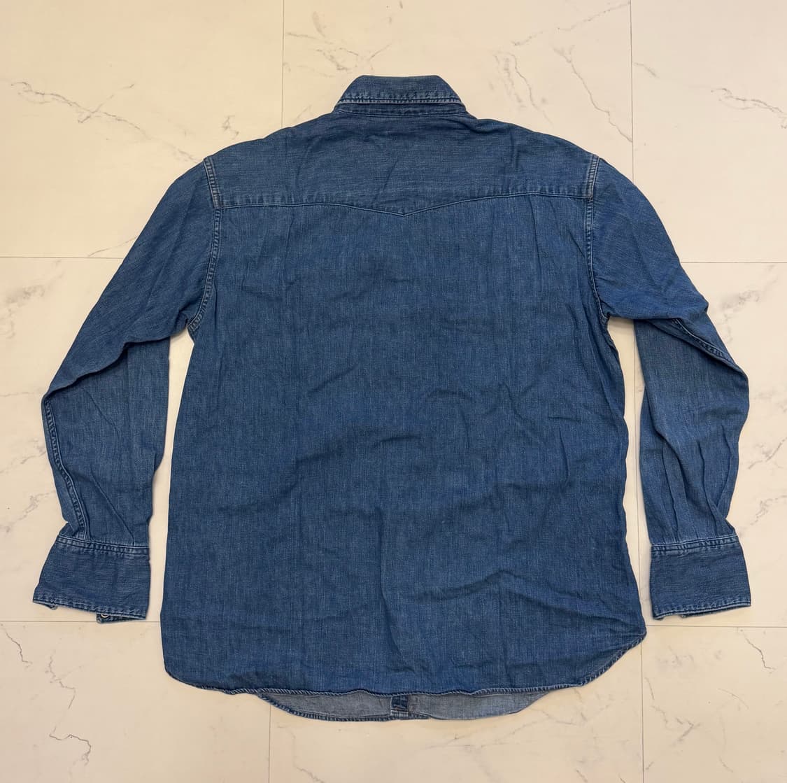 오어슬로우x빔즈 웨스턴 샴브레이 셔츠 상품이미지5