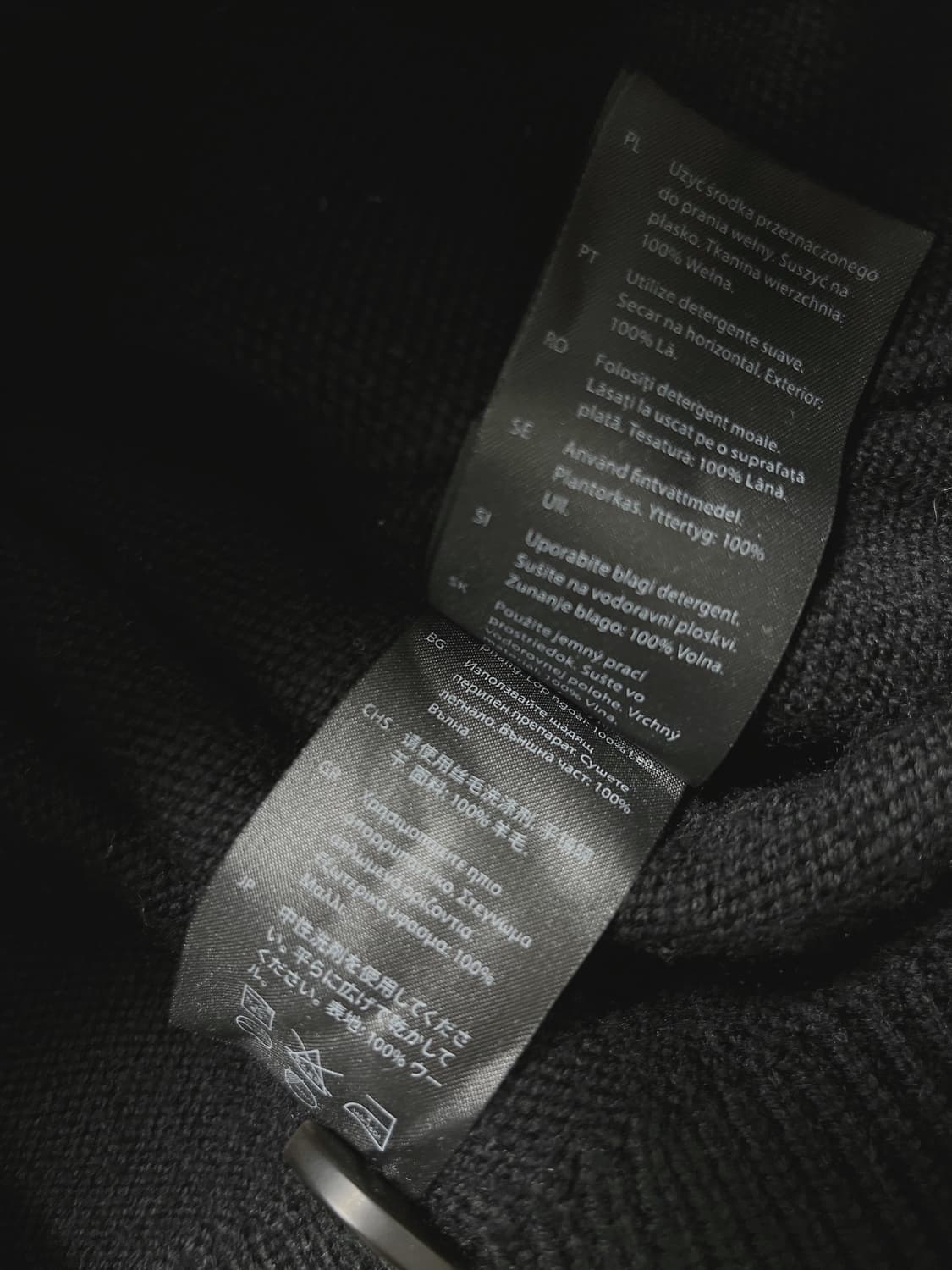 코스 크루넥 울 가디건 블랙 상품이미지10