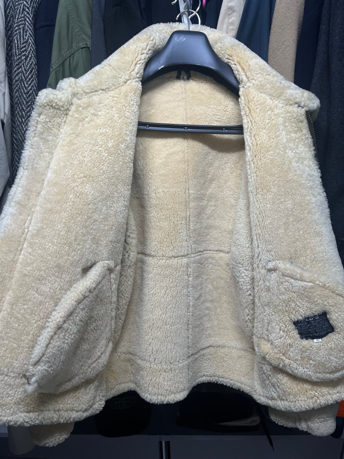 글리맨 밀리터리 쉽 스킨 B-3 자켓 XL 사이즈 판매합니다. 상품이미지5