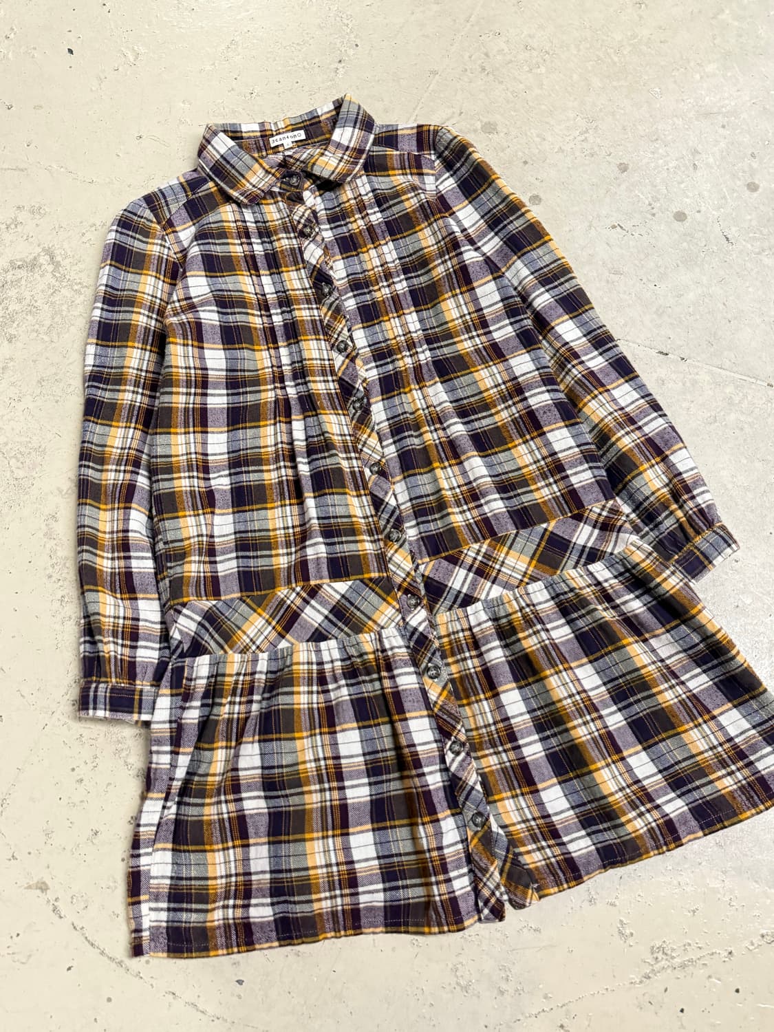 kawaii check pattern one-piece 상품이미지6