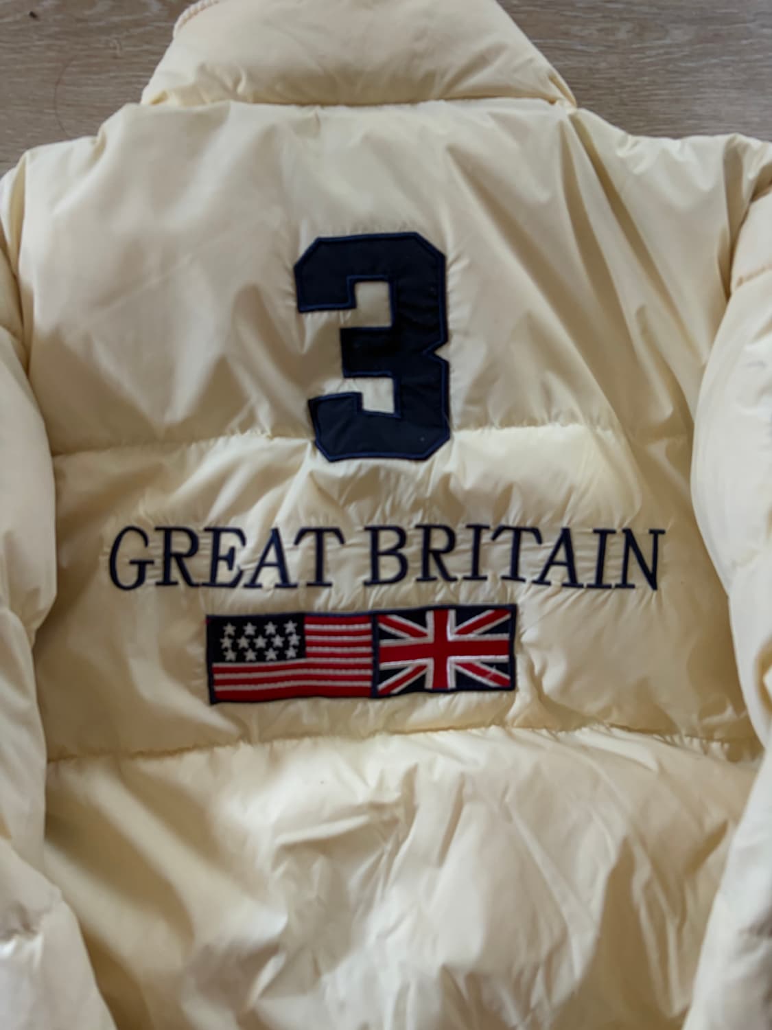 폴로 빅포니 브리튼 패딩 크림 L 상품이미지5