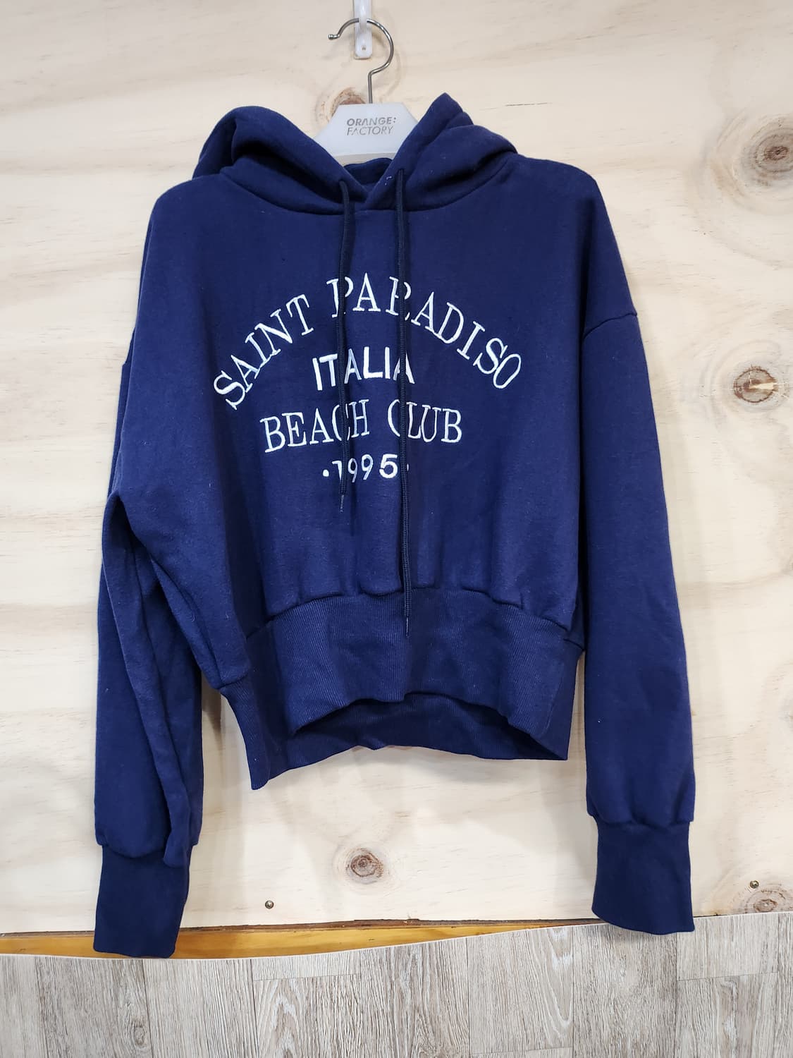 364) 여성 기모 크롭 후드티 상품이미지1