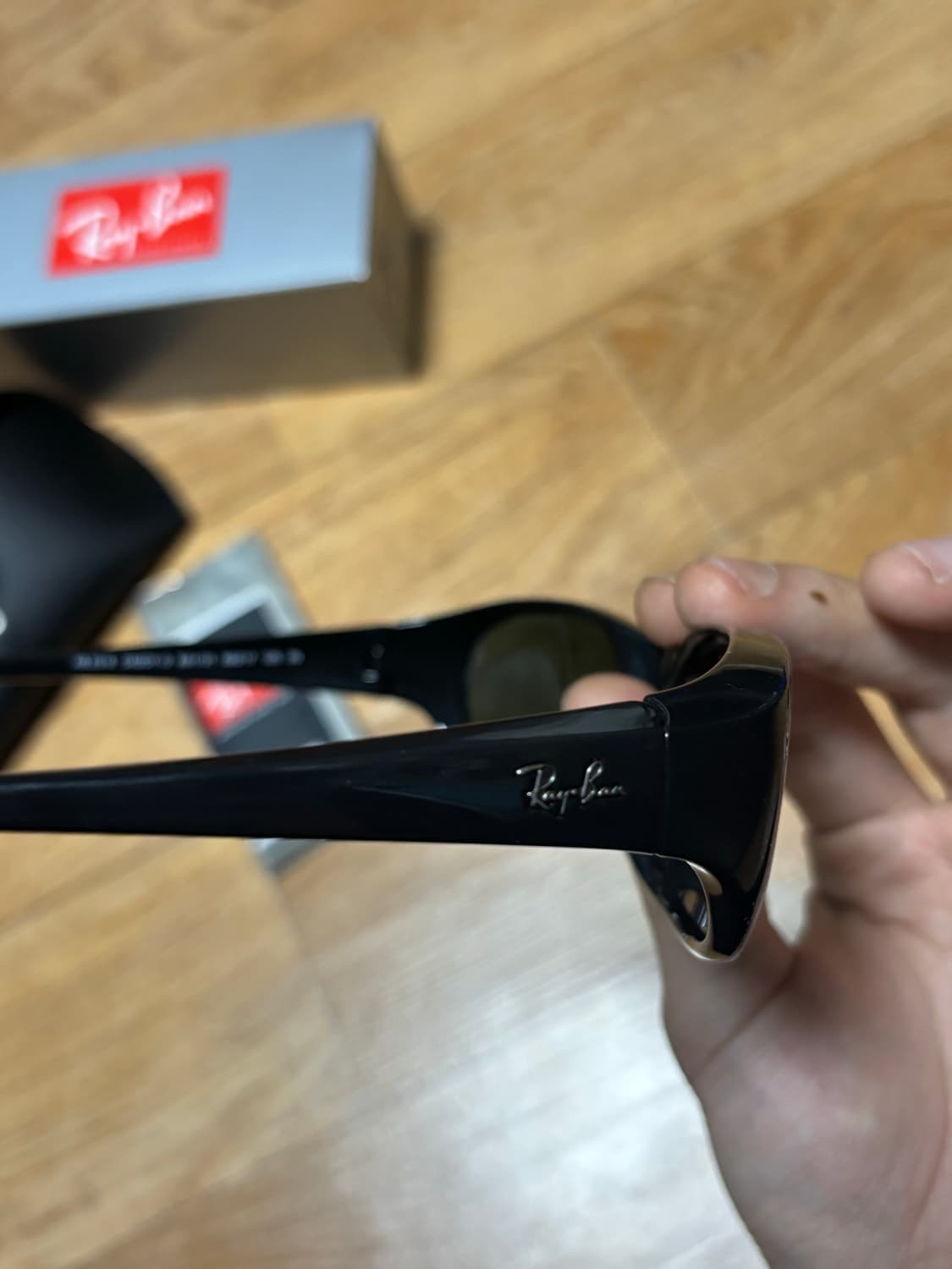 레이밴 Daddy-O 폴리쉬드 블랙 선글라스 상품이미지7