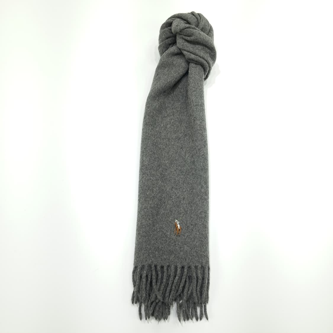MX273 폴로 랄프로렌 그레이 울 목도리 머플러 상품이미지3