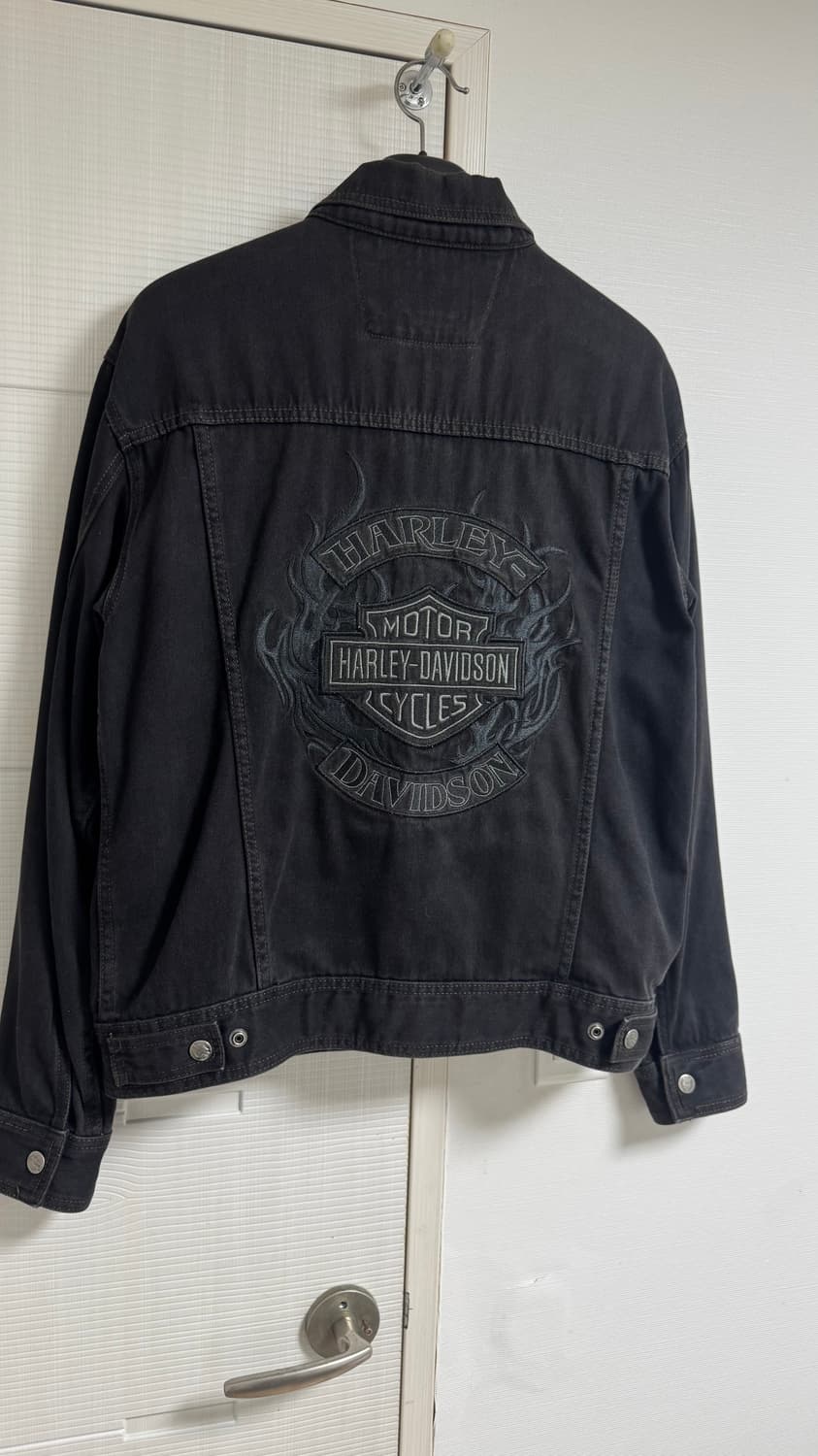 할리데이비슨 백로고 아플리케 데님 자켓 M 상품이미지5