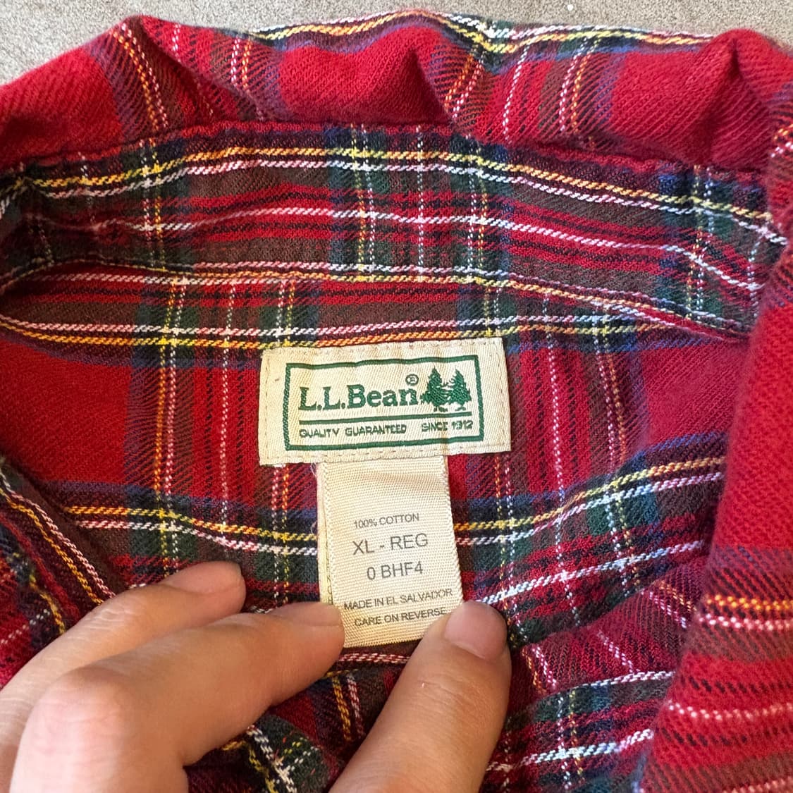 L.L.bean 정품 엘엘빈 플란넬 셔츠 상품이미지5
