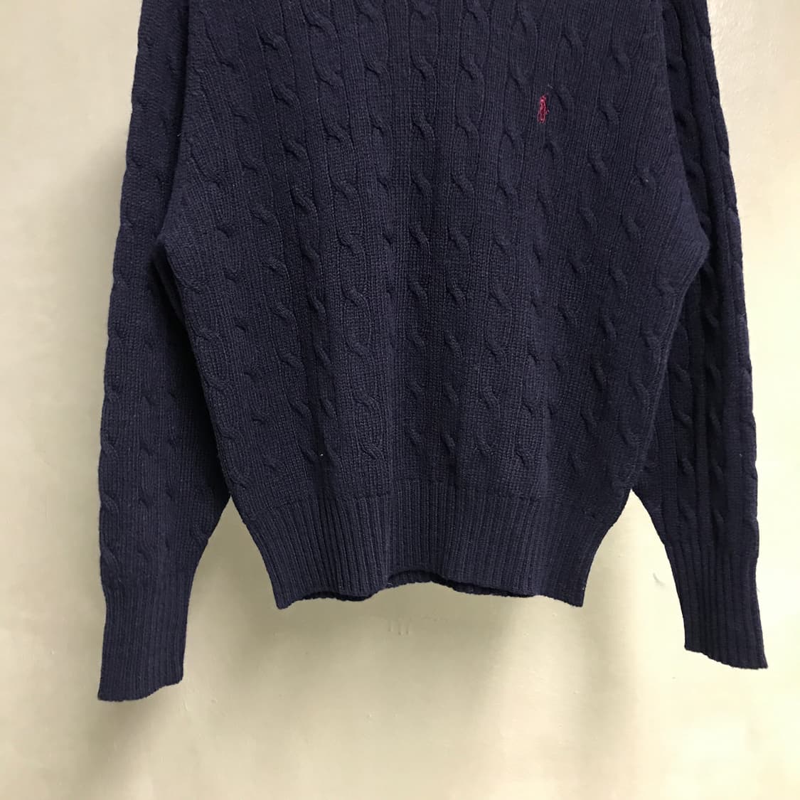 폴로 랄프로렌 케이블 니트 네이비 90 상품이미지3