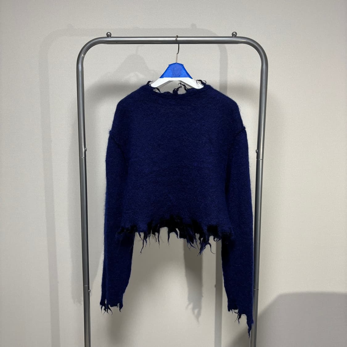 F) 퍼버즈 PERVERZE 모헤어 리버서블 대미지 가디건 상품이미지6