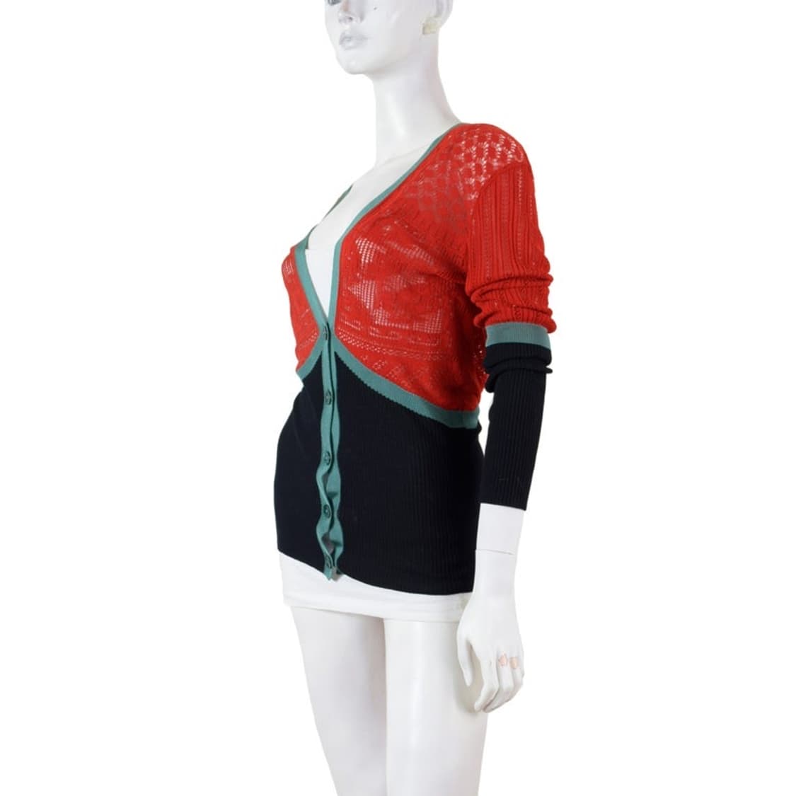 1990s Jean Paul Gaultier 코르셋 메쉬 가디건 상품이미지3