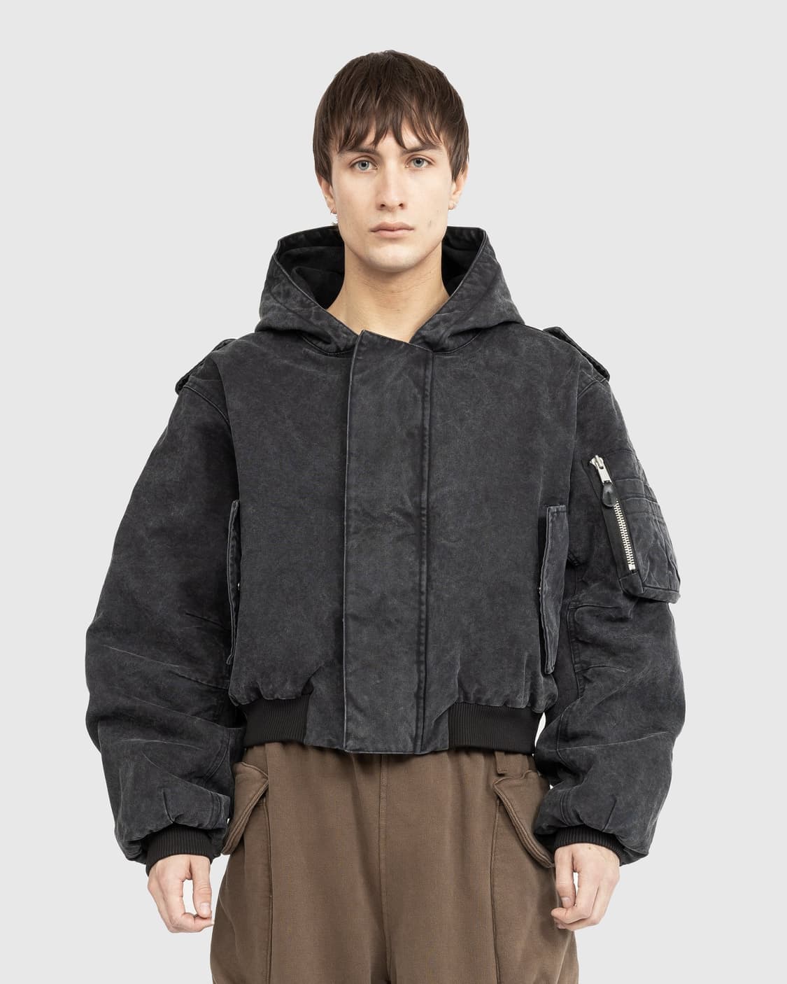 엔타이어 스튜디오 w2 캔버스 봄버 자켓 상품이미지4