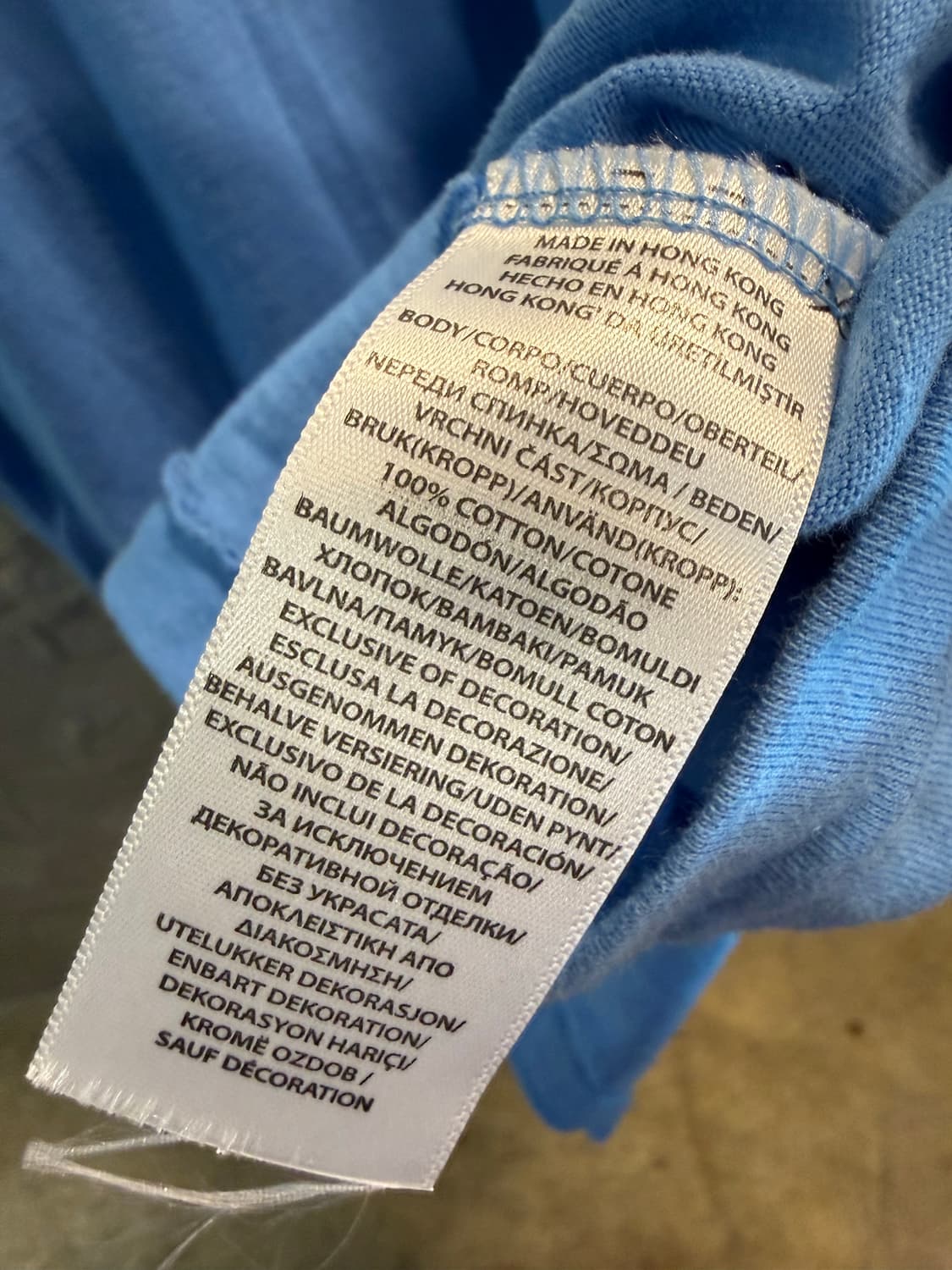 폴로 랄프로렌 로고 프린트 반팔 티셔츠 블루 L 상품이미지6