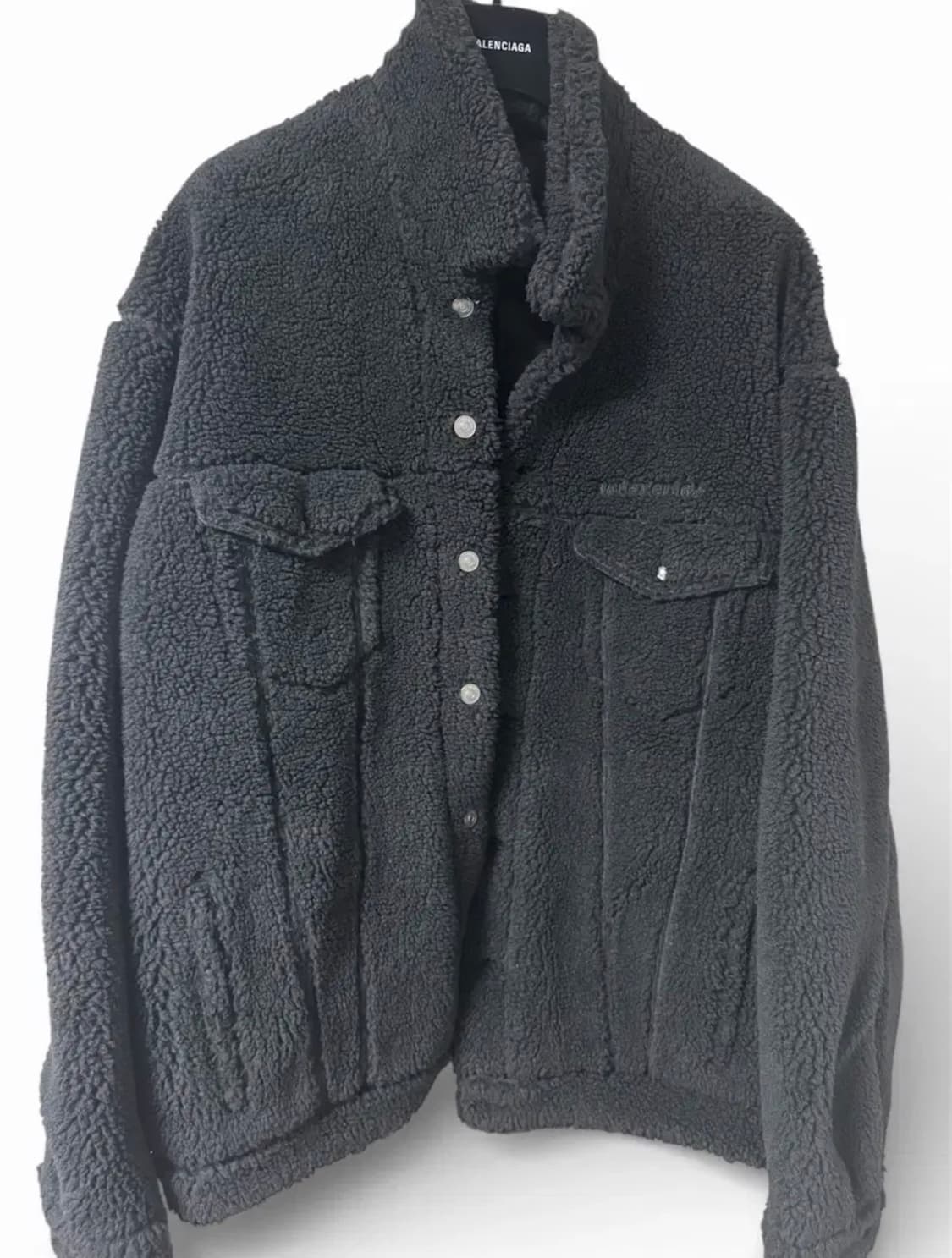 [새제품] 발렌시아가 플리스  오버사이즈 4 블랙 상품이미지1