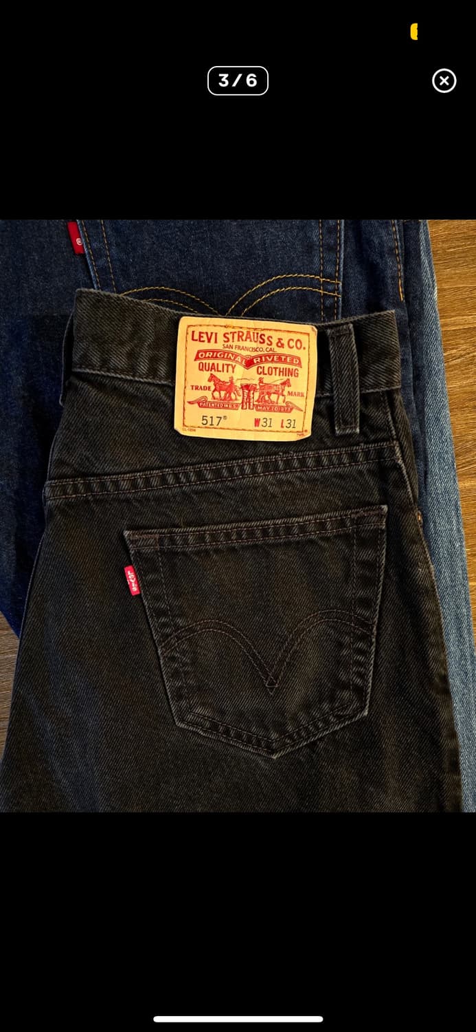 Levis 517 Mexico 흑청 (리바이스 부츠컷) 상품이미지3