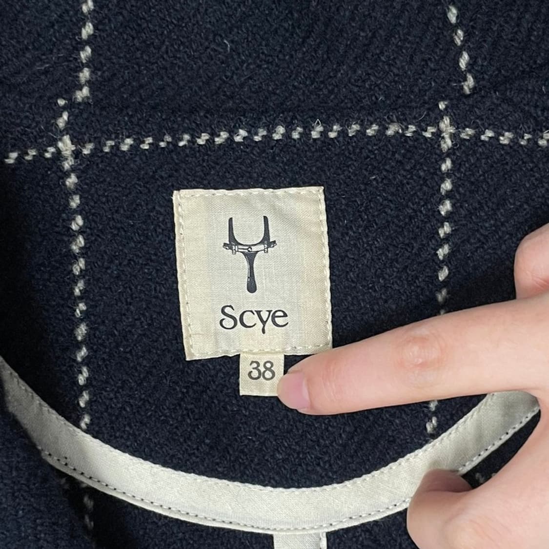 SCYE 싱글버튼 체크 블레이저 v0160 상품이미지5