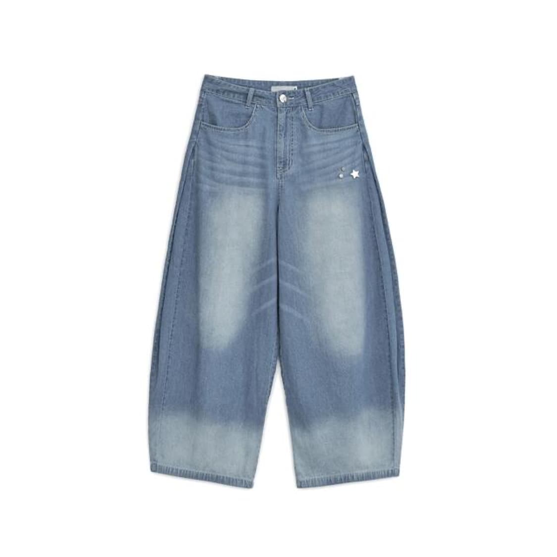 허그유어스킨 코리락쿠마 벌룬 핏 데님진 상품이미지1