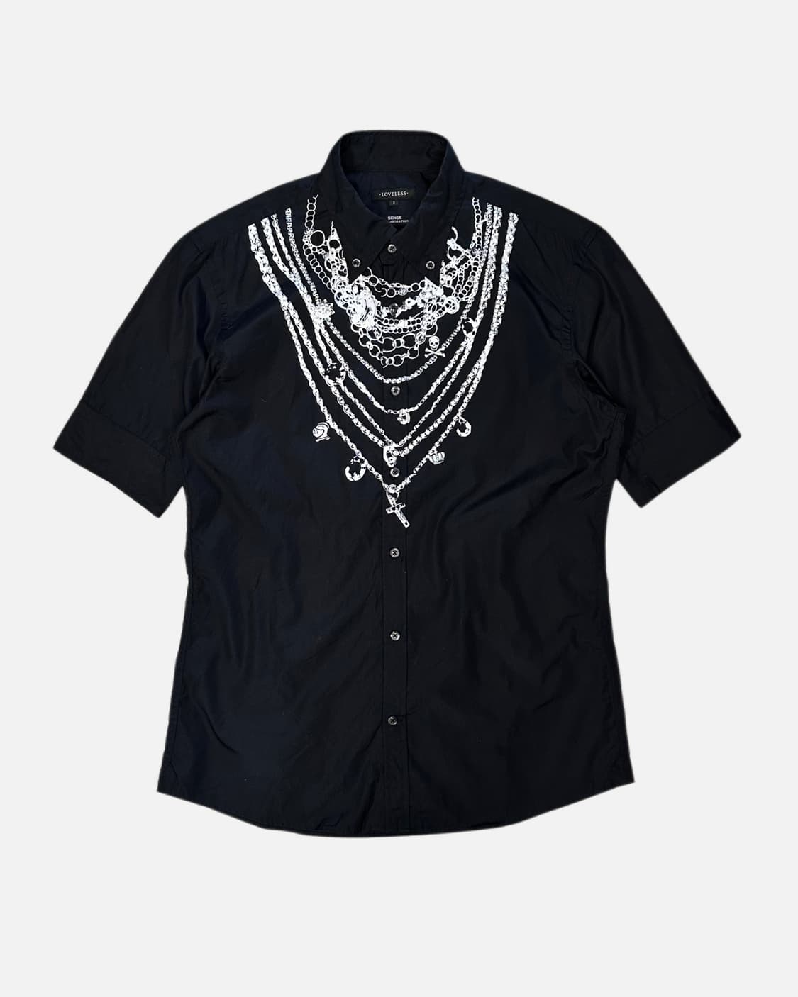 punk necklace printing shirt 상품이미지1