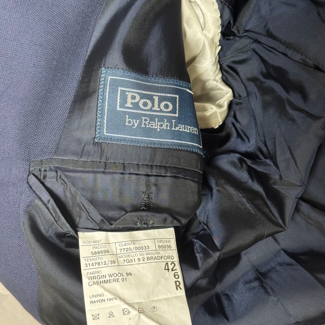 폴로 랄프로렌 캐시미어 울 혼방 스포츠코트 블레이저 자켓 42R 상품이미지4