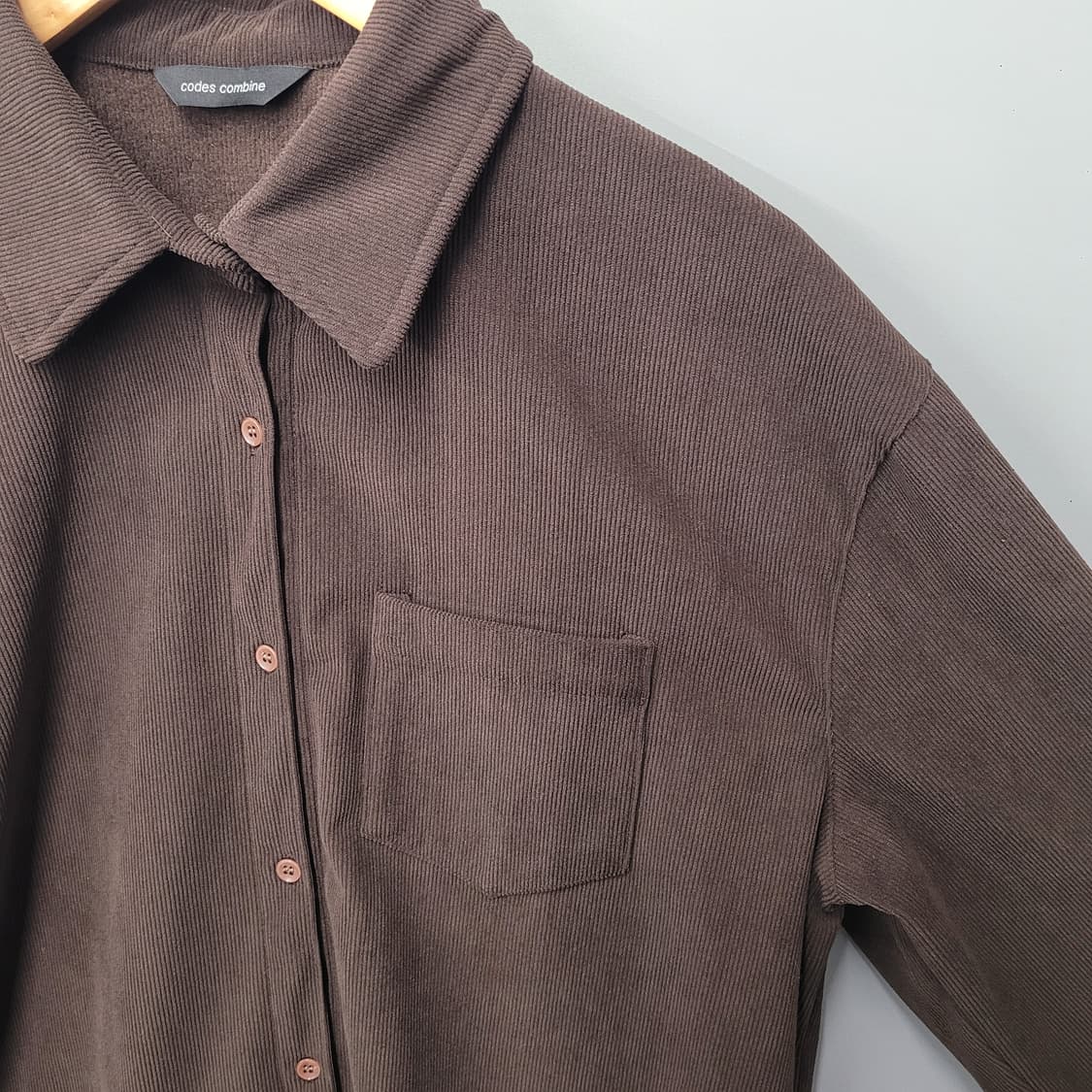 codes combine 코데즈 컴바인 기모 코듀로이 셔츠 상품이미지3