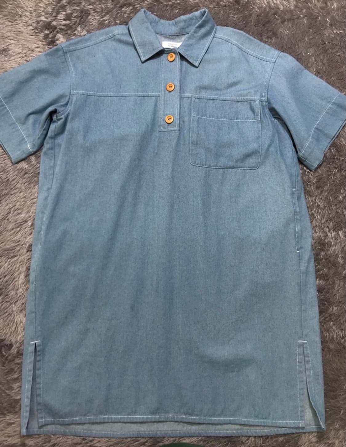 [[여성 F, A급] 스튜디오 톰보이 데님 카라넥 반팔원피스@209 상품이미지2