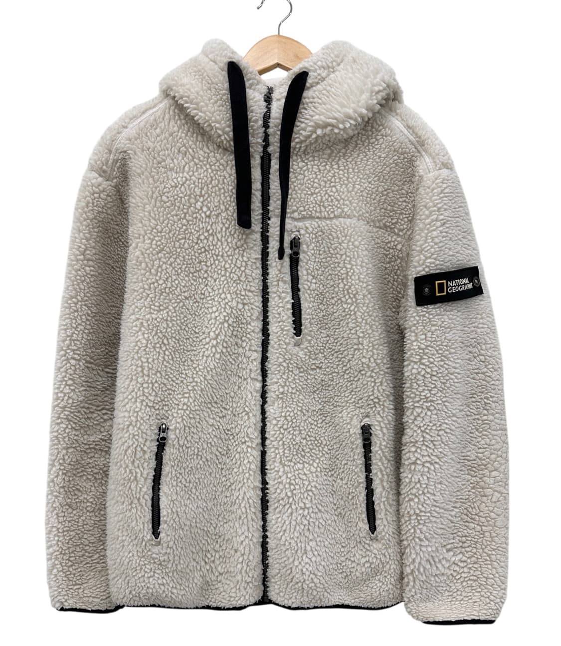 내셔널지오그래픽 뽀글이 후리스 플리스 아이보리 (XL) 상품이미지1