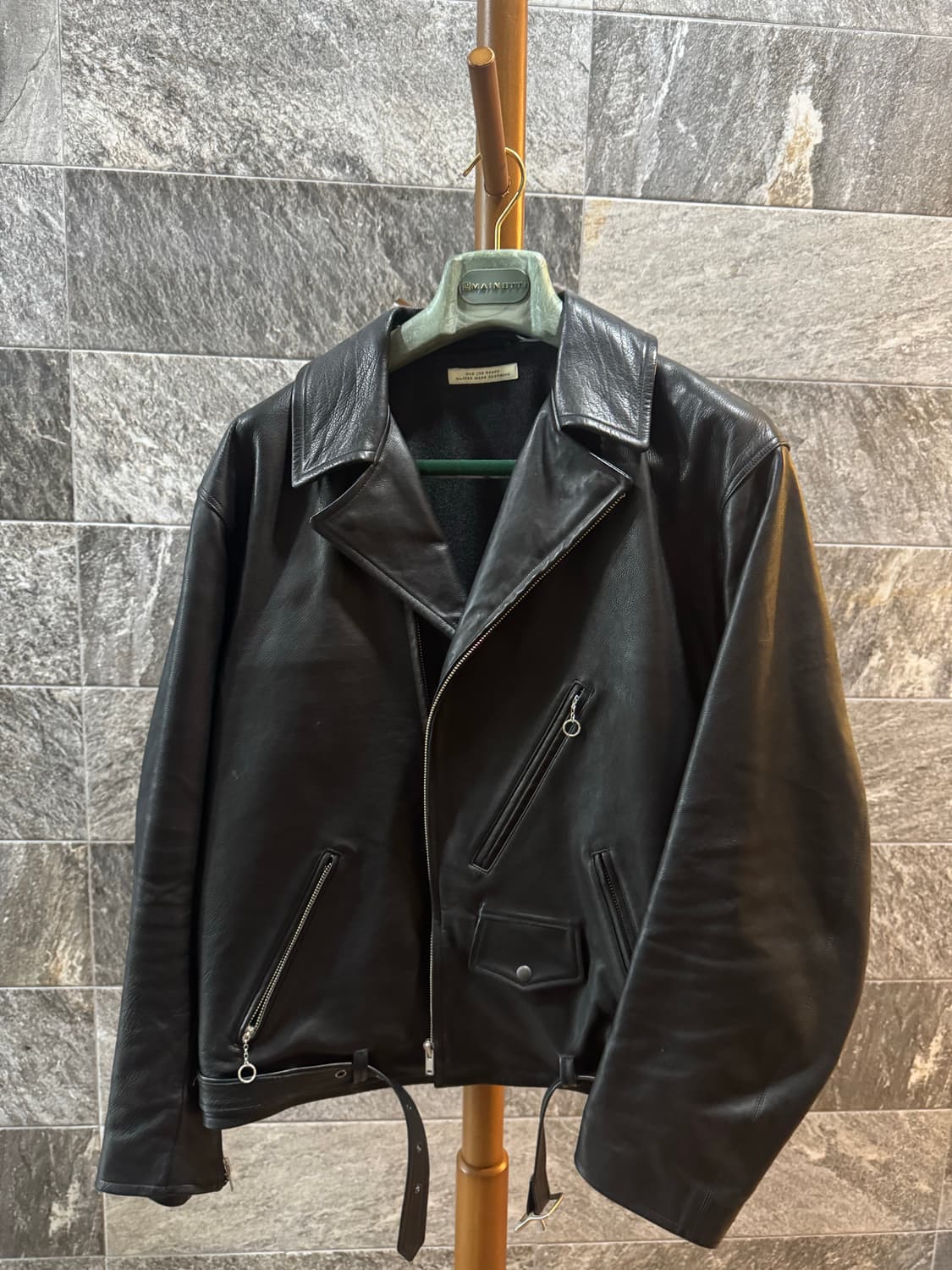 올드조 라이더 자켓 38 이태리 카우레더 상품이미지1