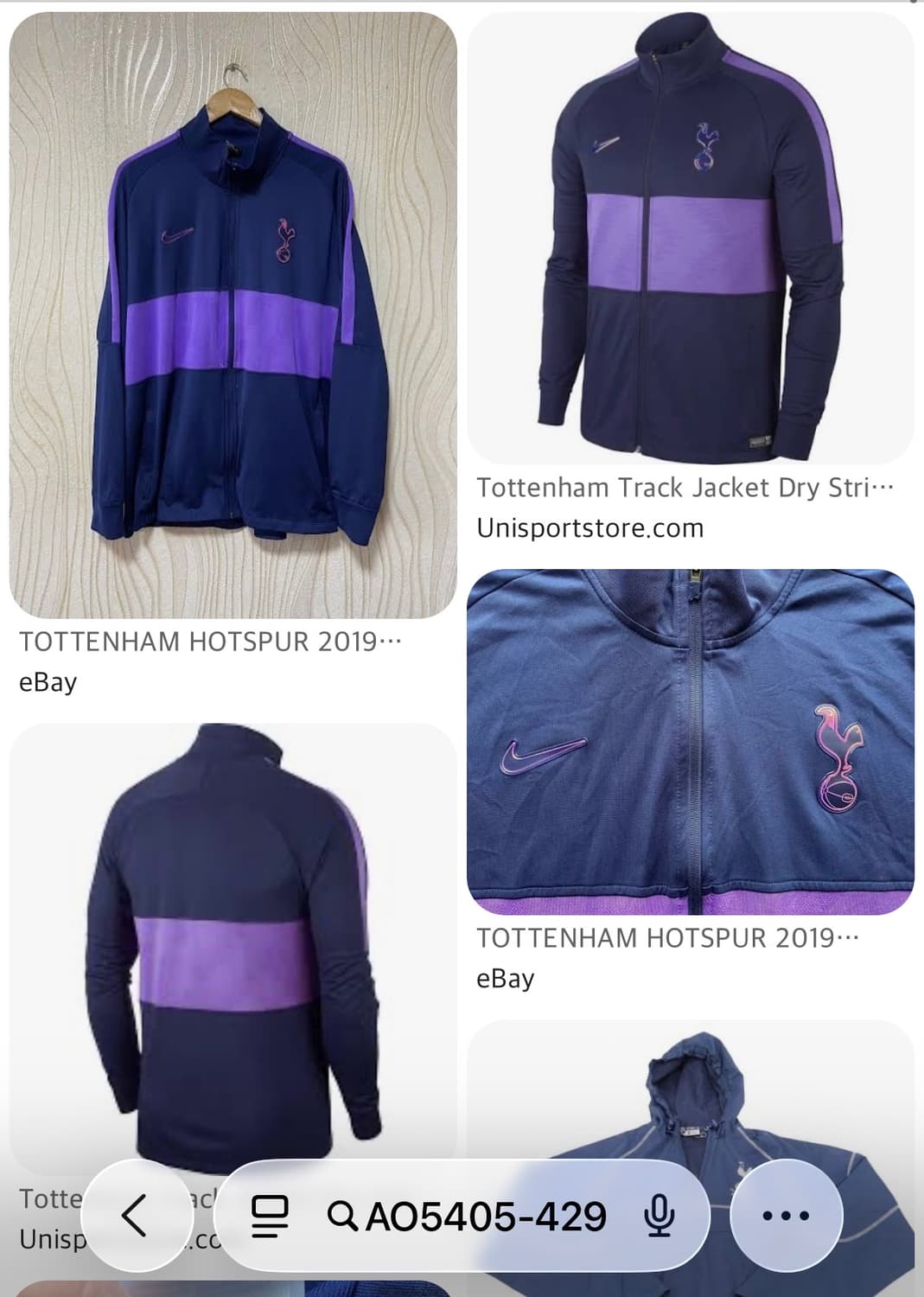 (해외 M) 19-20 토트넘 트레이닝 자켓 판매 상품이미지9