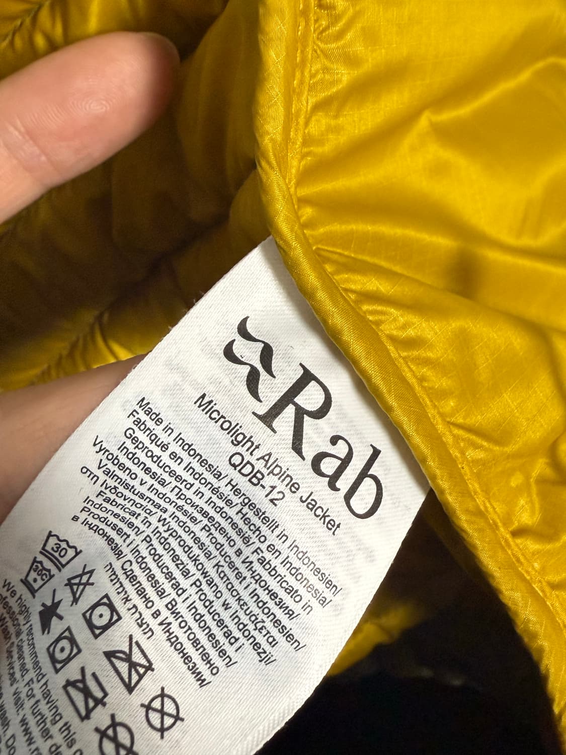 랩 마이크로라이트 알파인 자켓 라이트카키 UK S 상품이미지5