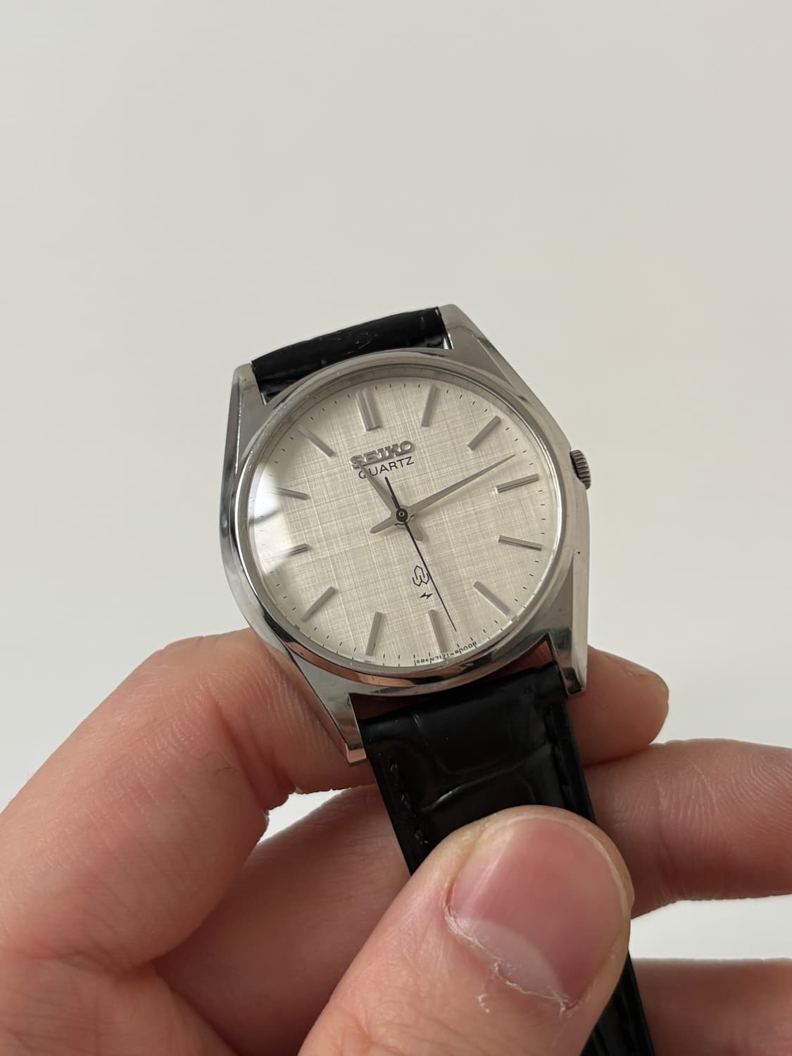 1980s Linen Dial Silver Quartz 상품이미지1