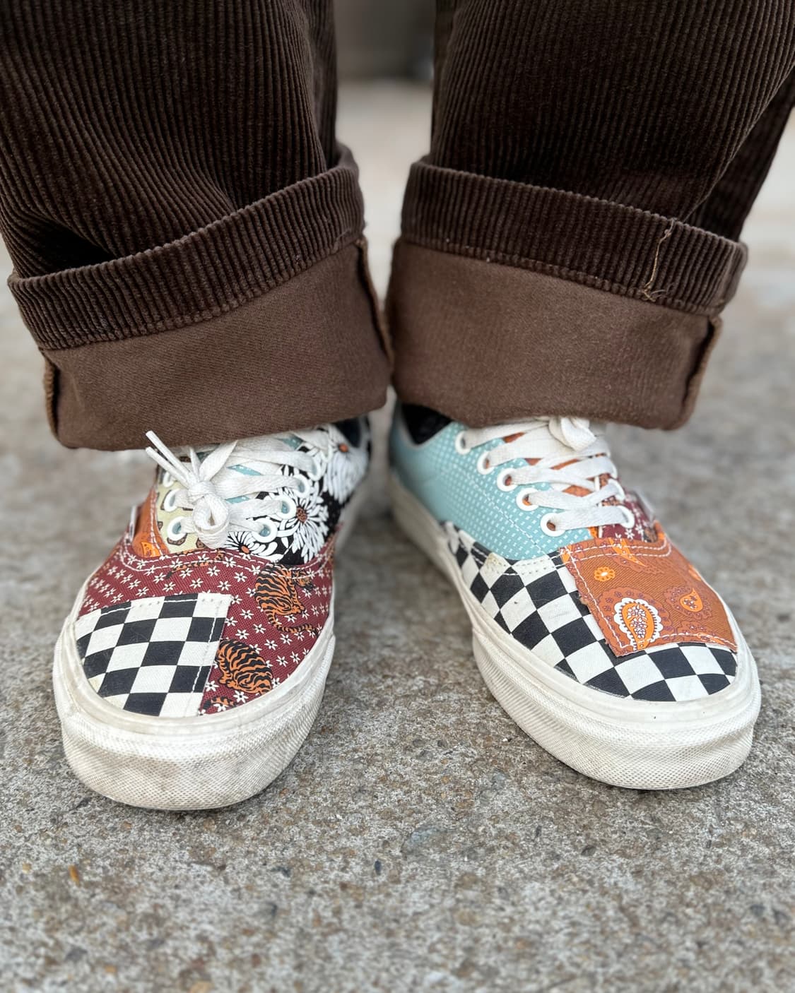 반스 에라 타이거 패치워크 US 8.5 상품이미지7