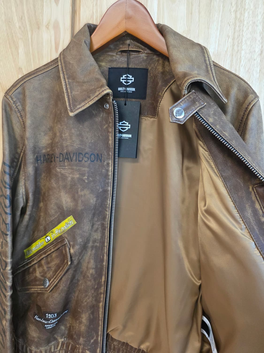 할리데이비슨 레더 자켓 100 (핸드드로잉 한정판) 상품이미지3