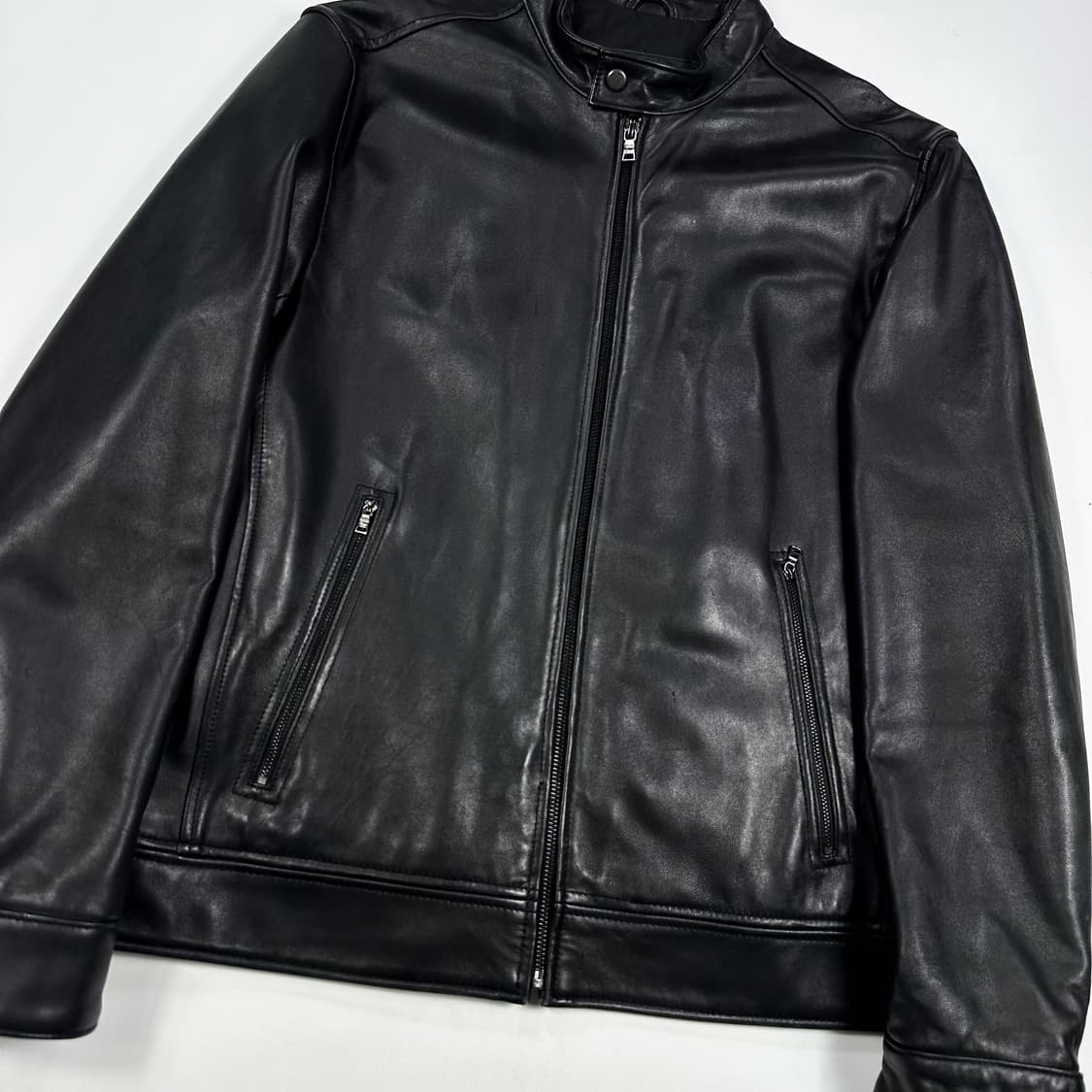캘빈클라인 CK 클래식 레자 블랙 가죽자켓 (L) 상품이미지3