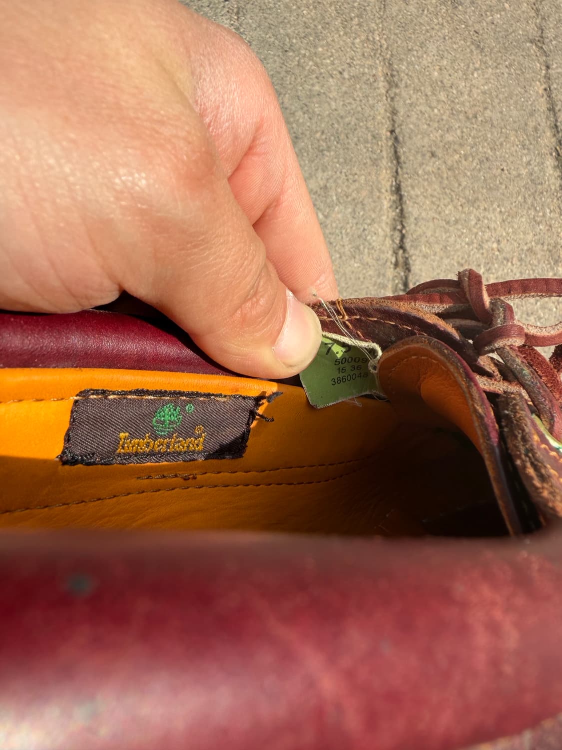 Timberland 3아이 클래식 보트슈즈 버건디 260  상품이미지6