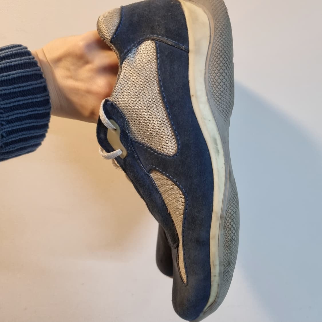 프라다 아메리칸컵 스웨이드 블루 네이비 11사이즈 상품이미지6