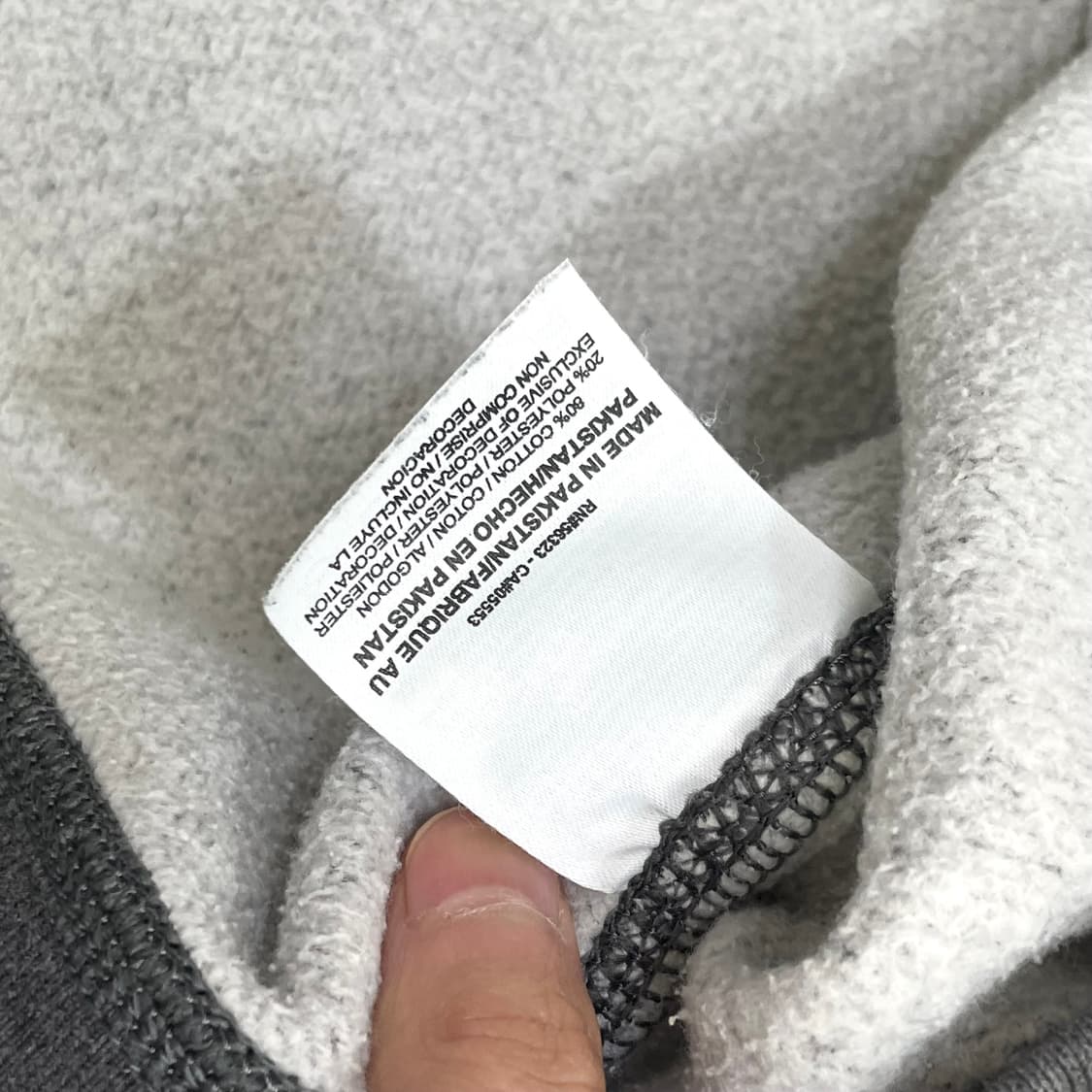 나이키 스우시로고 차콜 기모 오버핏 맨투맨 남성XXL 상품이미지5