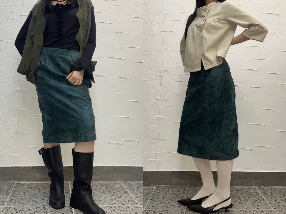 Flower midi skirt 상품이미지2