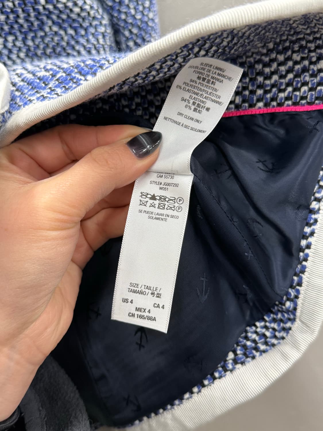 Juicy Couture 쥬시꾸뛰르 블루 트위드 블레이저 자켓 상품이미지6