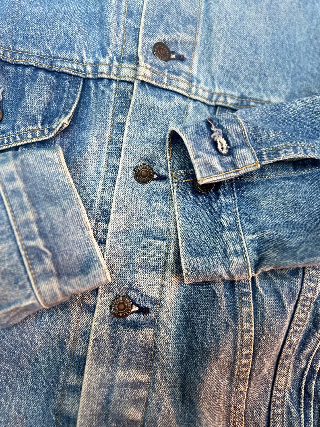 90s 리바이스 usa 70507-0214 데님자켓 L 상품이미지4