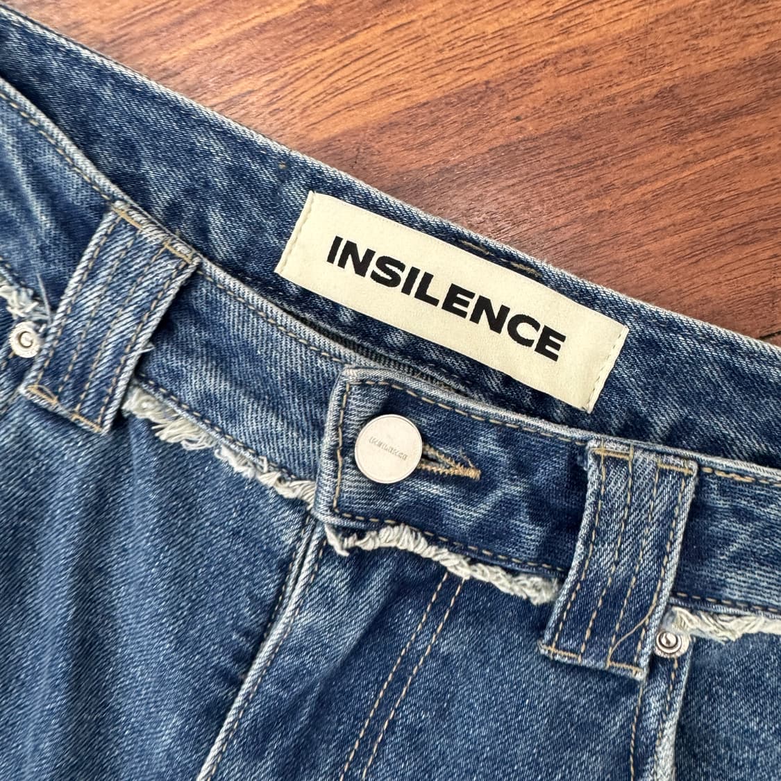 여성용 S 인사일런스 테슬 디바이드 데님 상품이미지6