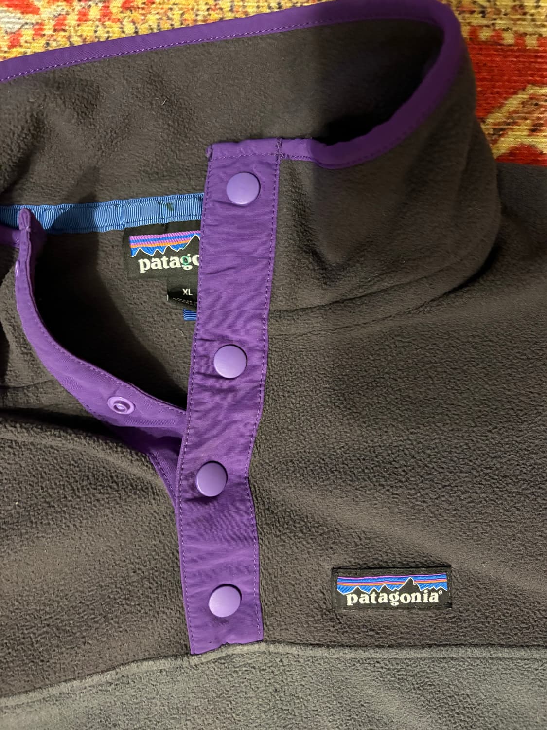 파타고니아 빈티지 라이트웨이트 신칠라 스냅 플리스 xl 상품이미지2