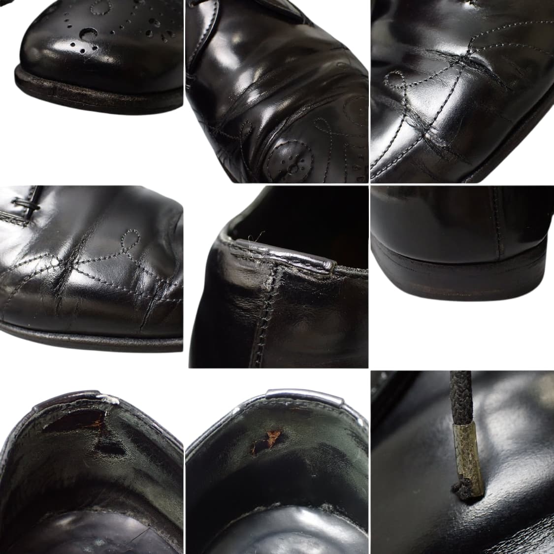 프라다 메달리온 레더 드레스슈즈 00s y2k 상품이미지6