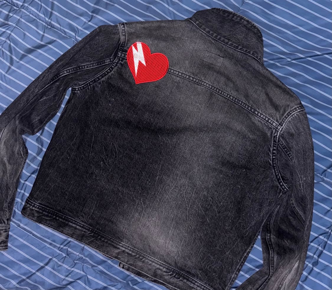 생로랑 흑청 트러커 상품이미지4