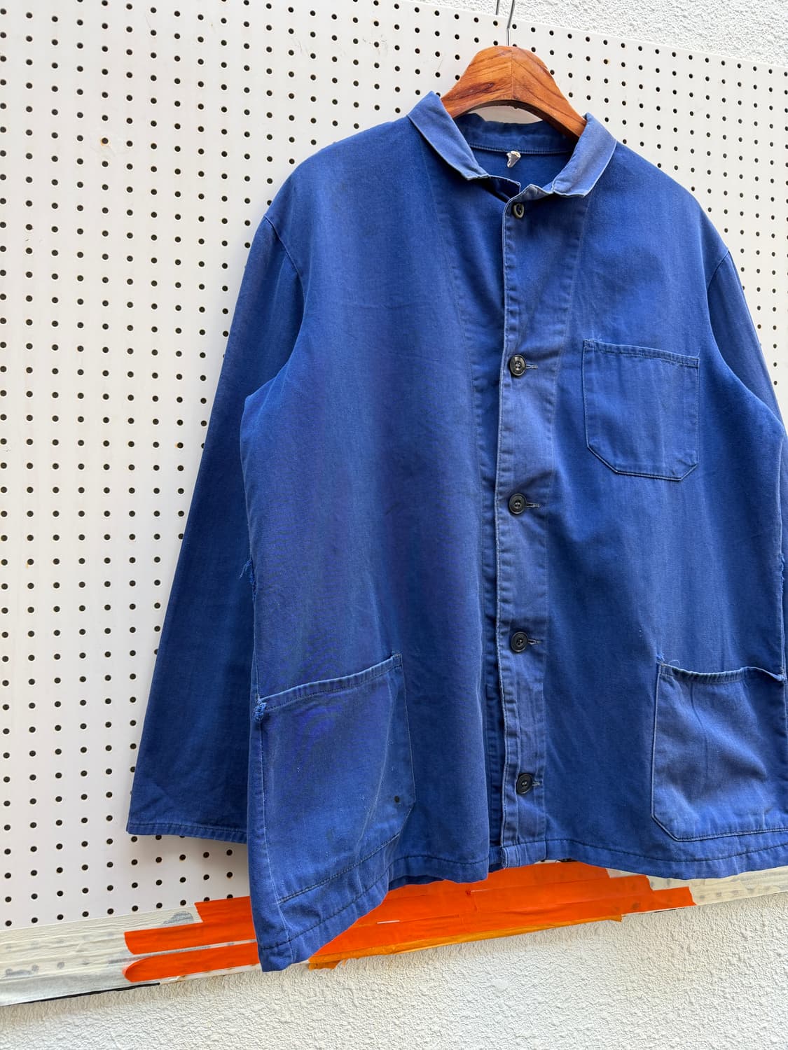 OLD VINTAGE WASHED BLUE FRENCH 프렌치워크자켓 상품이미지4
